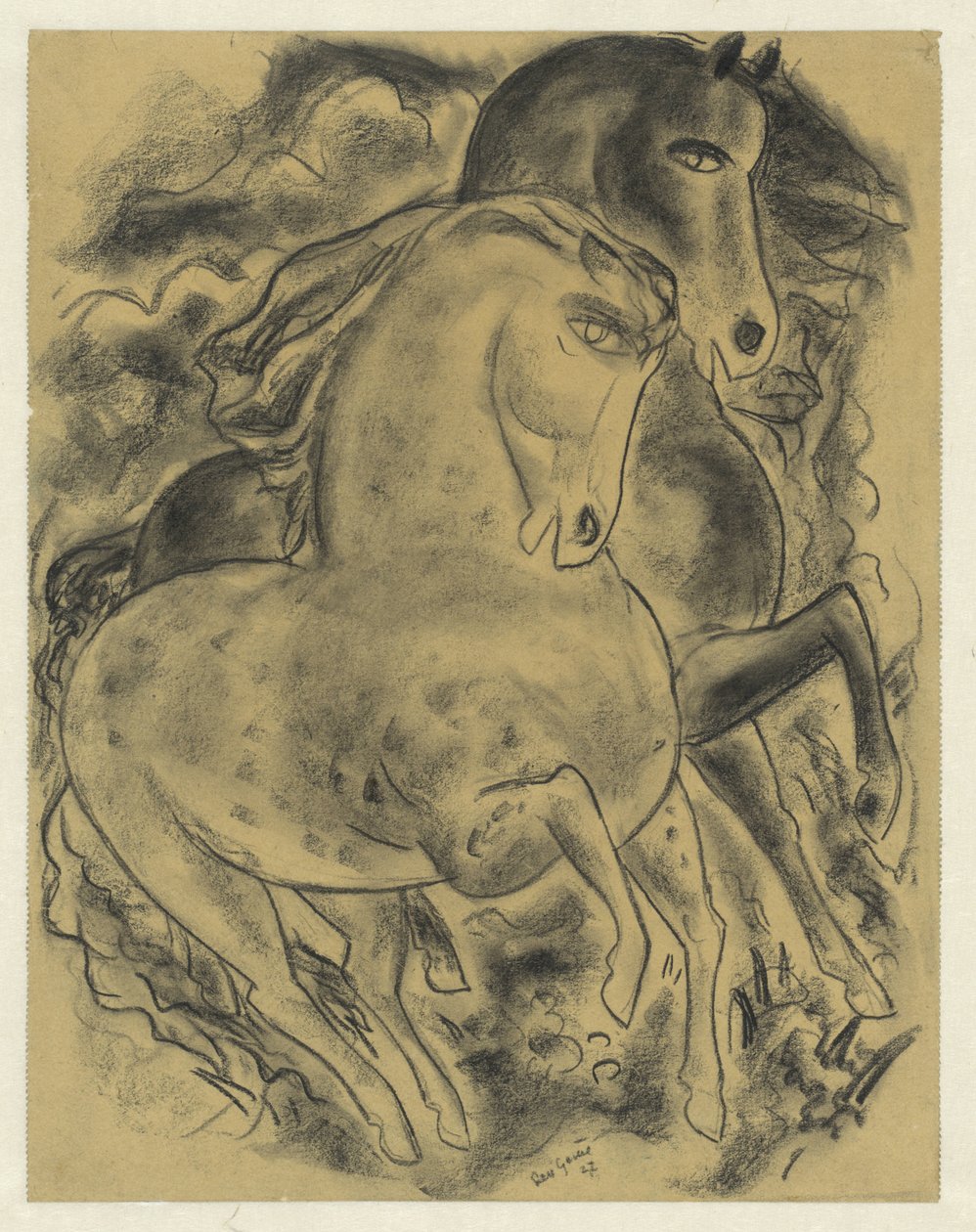Due cavalli da Leo Gestel (signed by artist)
