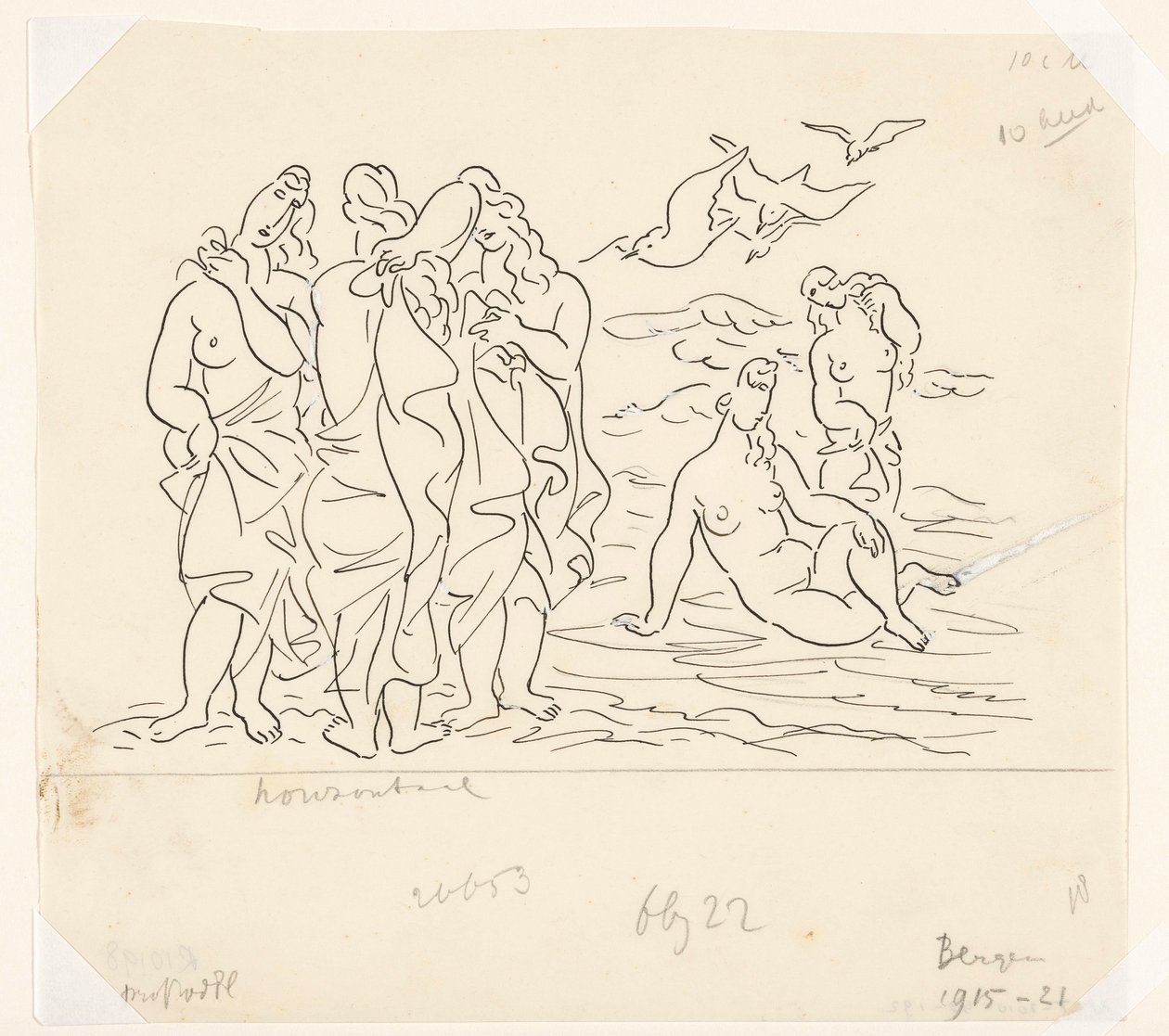Bagnanti (schizzo) da Leo Gestel