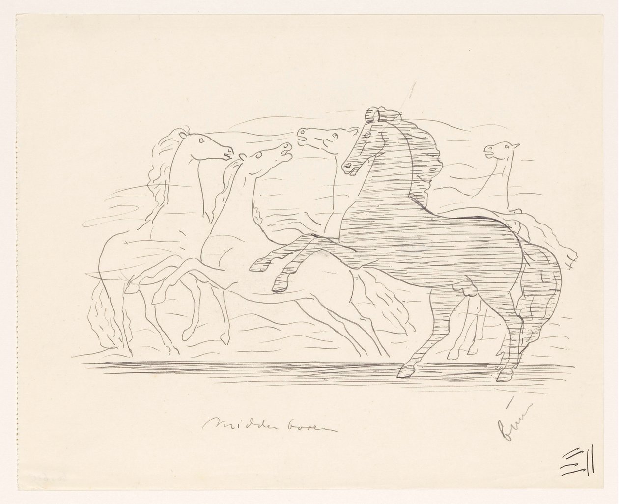 Branco di cavalli da Leo Gestel