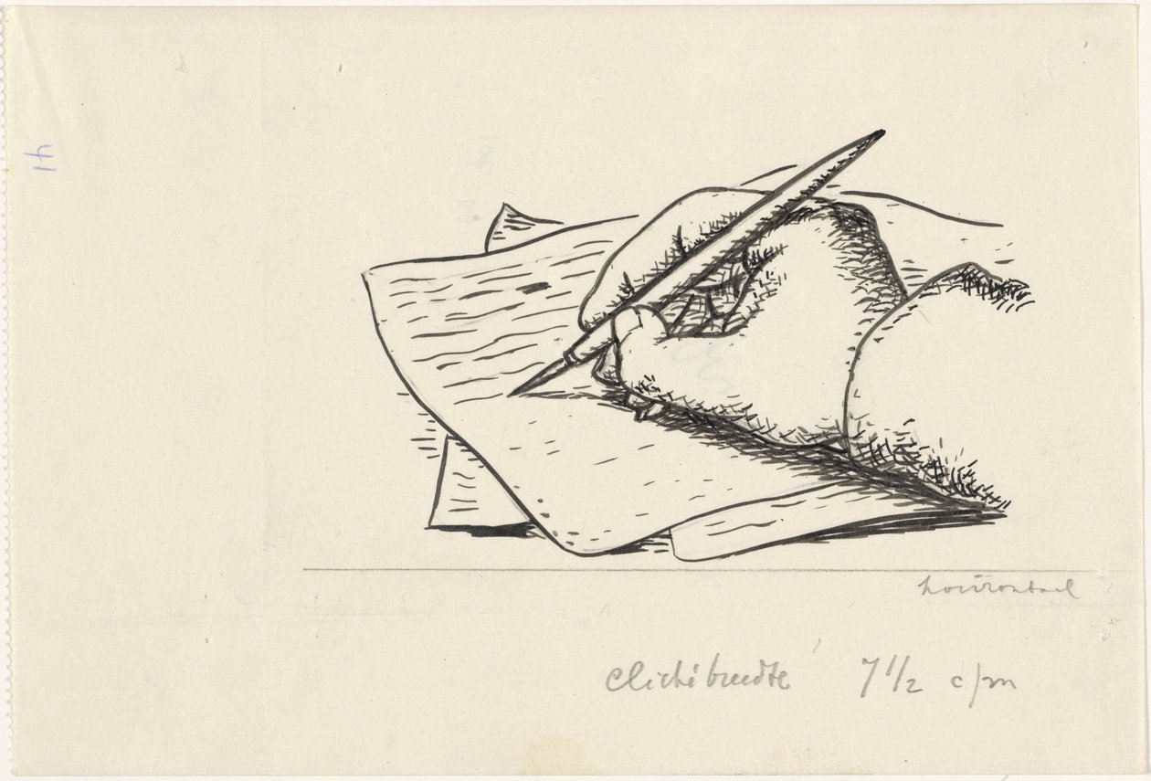 Mano che scrive da Leo Gestel