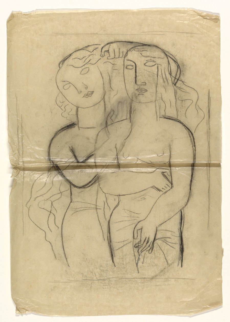 Due donne in piedi da Leo Gestel