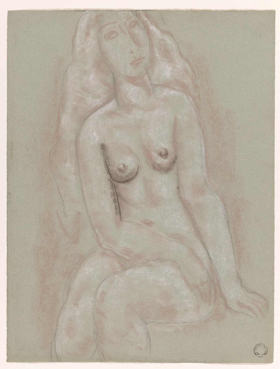 Nudo femminile seduto da Leo Gestel
