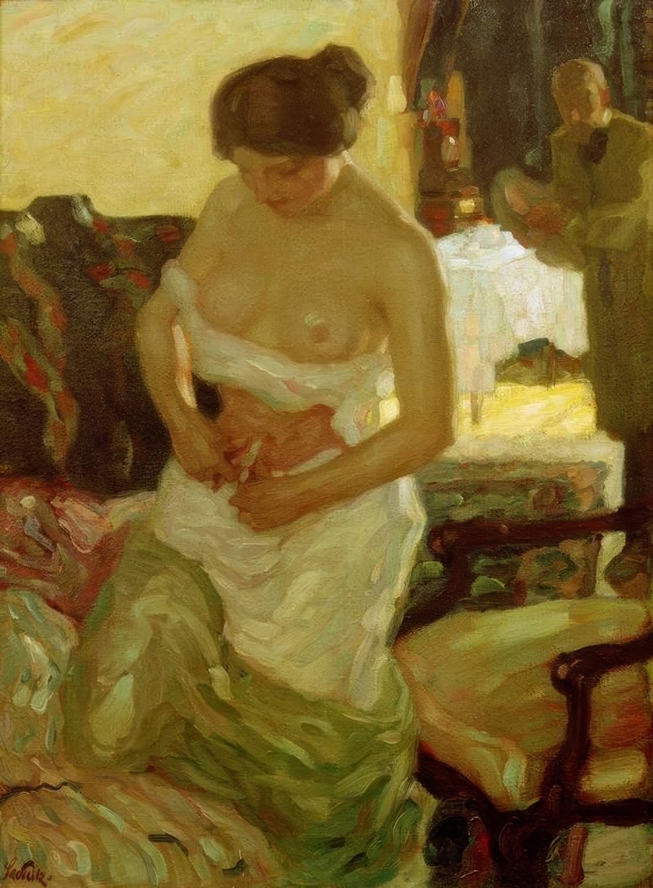 Scena di atelier da Leo Putz