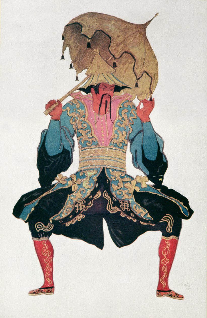 Costume per un cinese, da La Bella Addormentata, 1921 da Leon Bakst