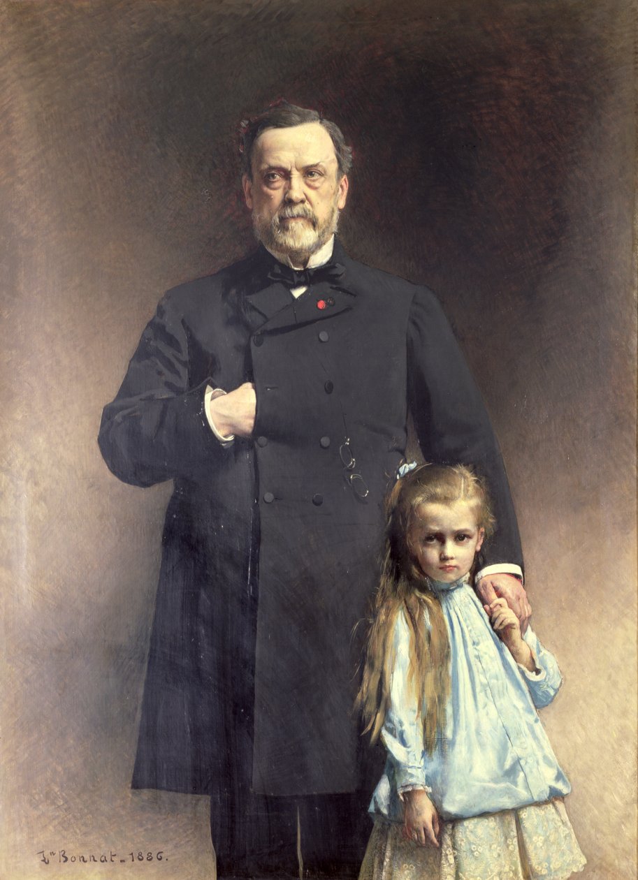 Louis Pasteur e sua nipote, Camille Vallery-Radot da Leon Joseph Florentin Bonnat