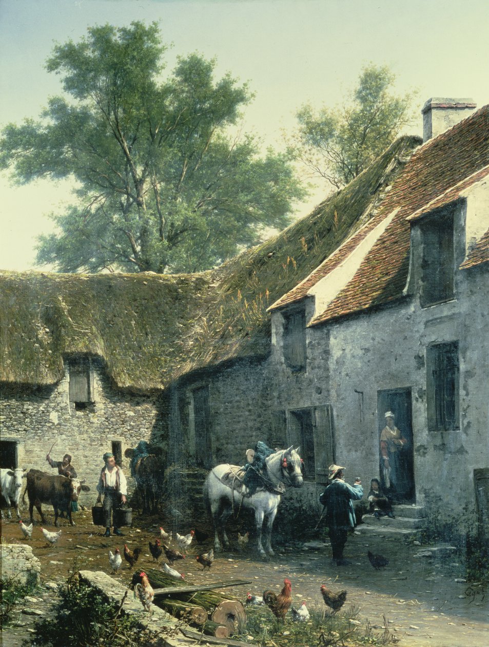 Scena di fattoria da Leon Legat