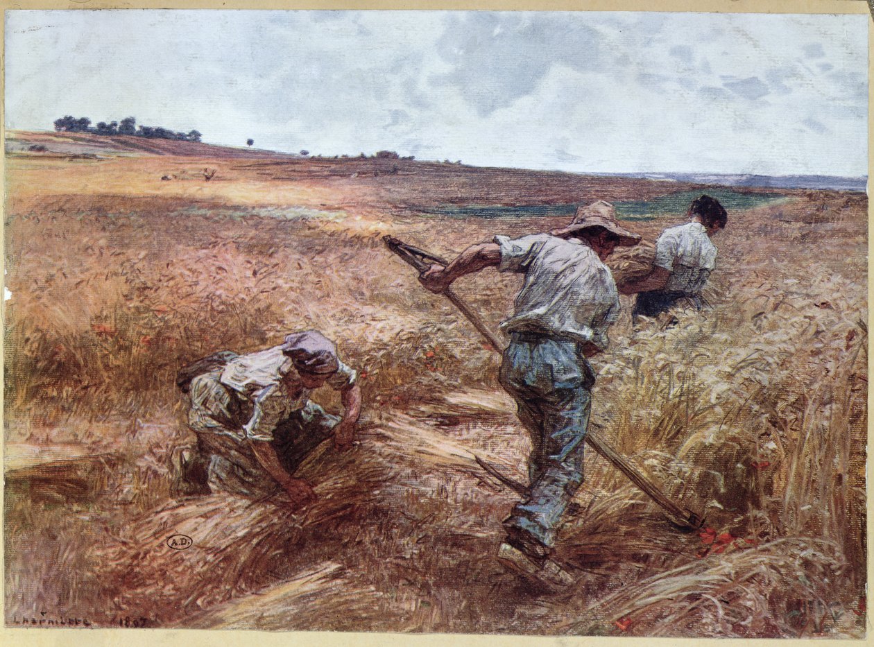 Scena di raccolto, 1897 da Leon Augustin Lhermitte