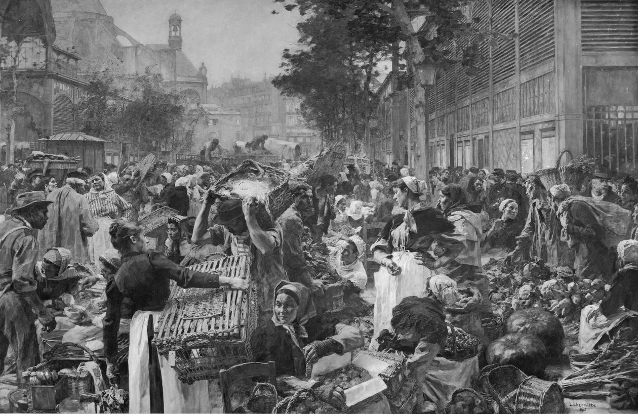 Les Halles, 1895 da Leon Augustin Lhermitte
