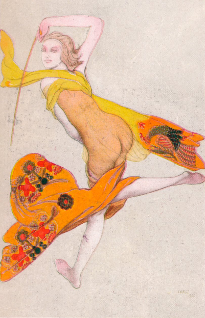 Una schiava danzante da Leon Bakst