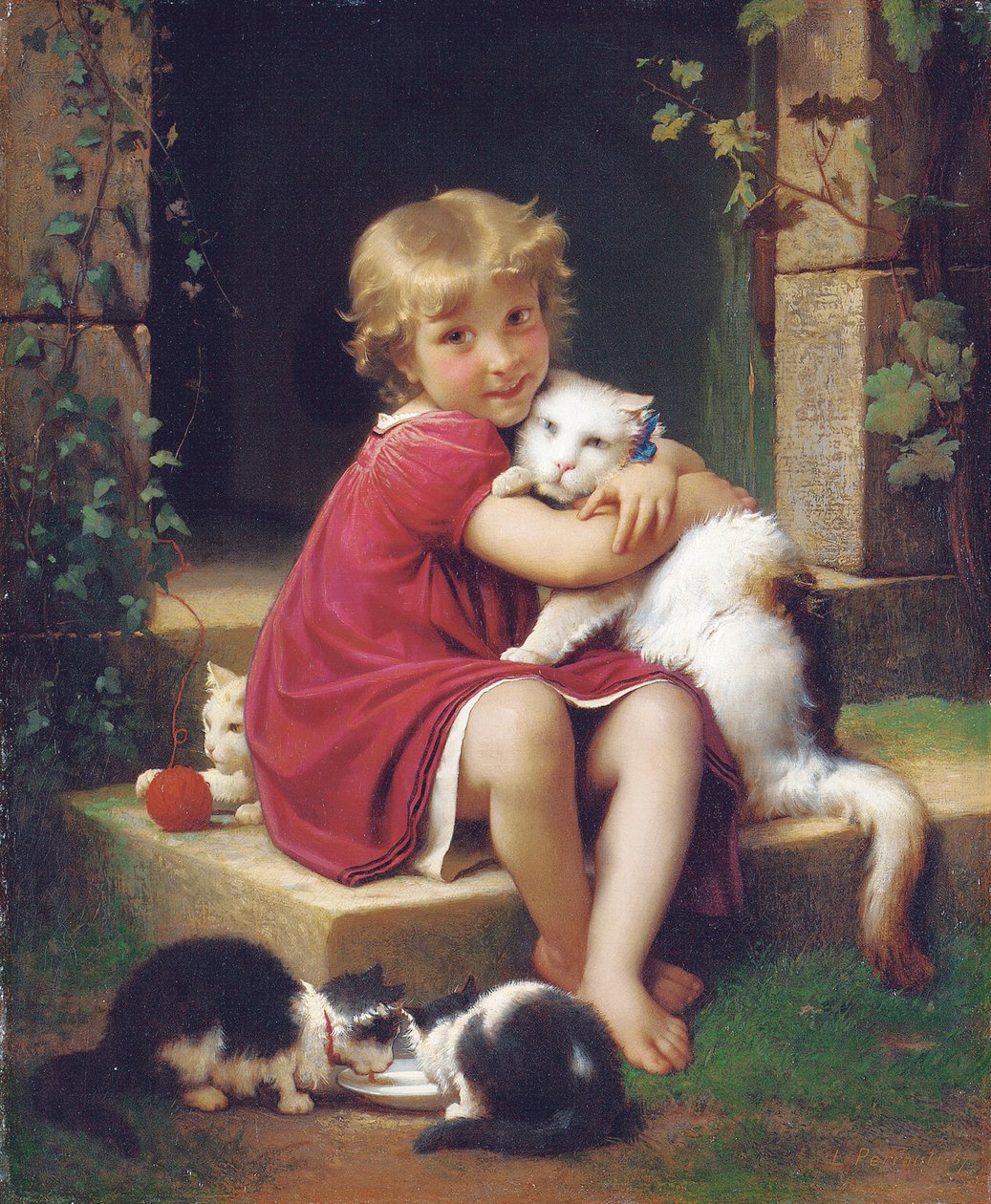 Il suo animale domestico preferito, 1867 da Leon Bazile Perrault