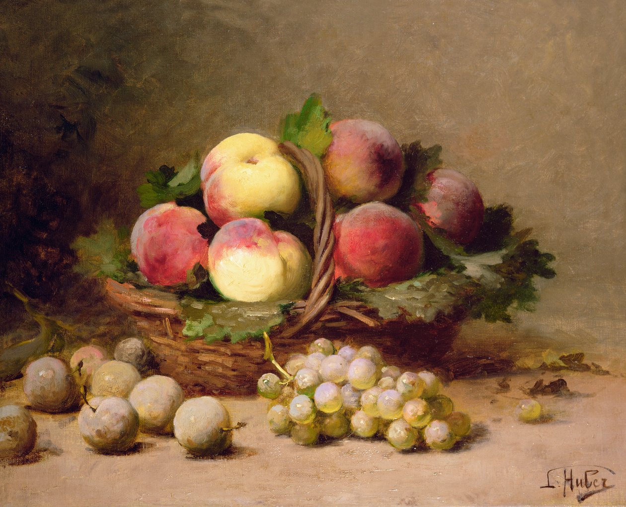Natura morta di frutta da Leon Charles Huber