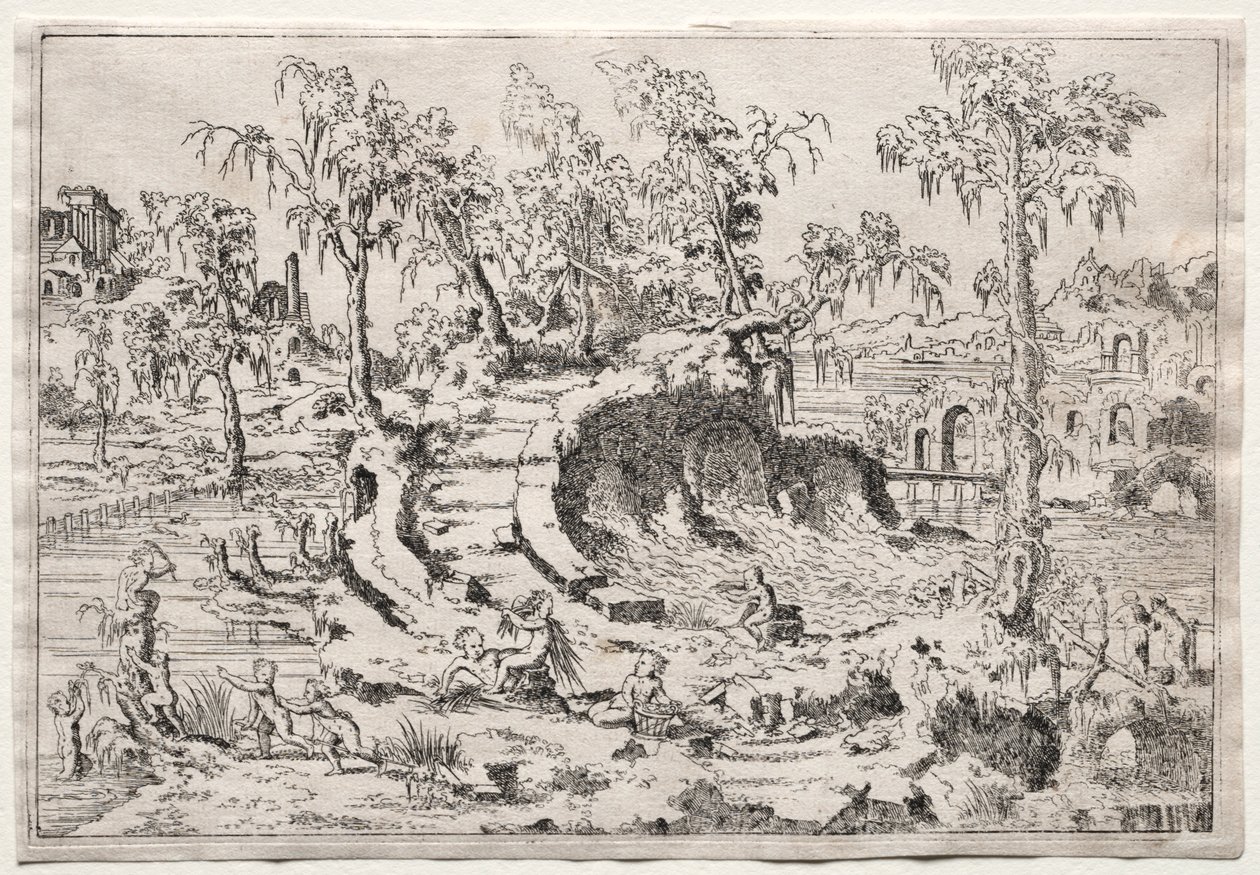 Paesaggio con Putti da Leon Davent