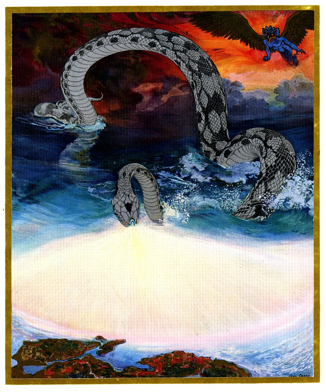 Serpente di mare da Leon Georges Carre