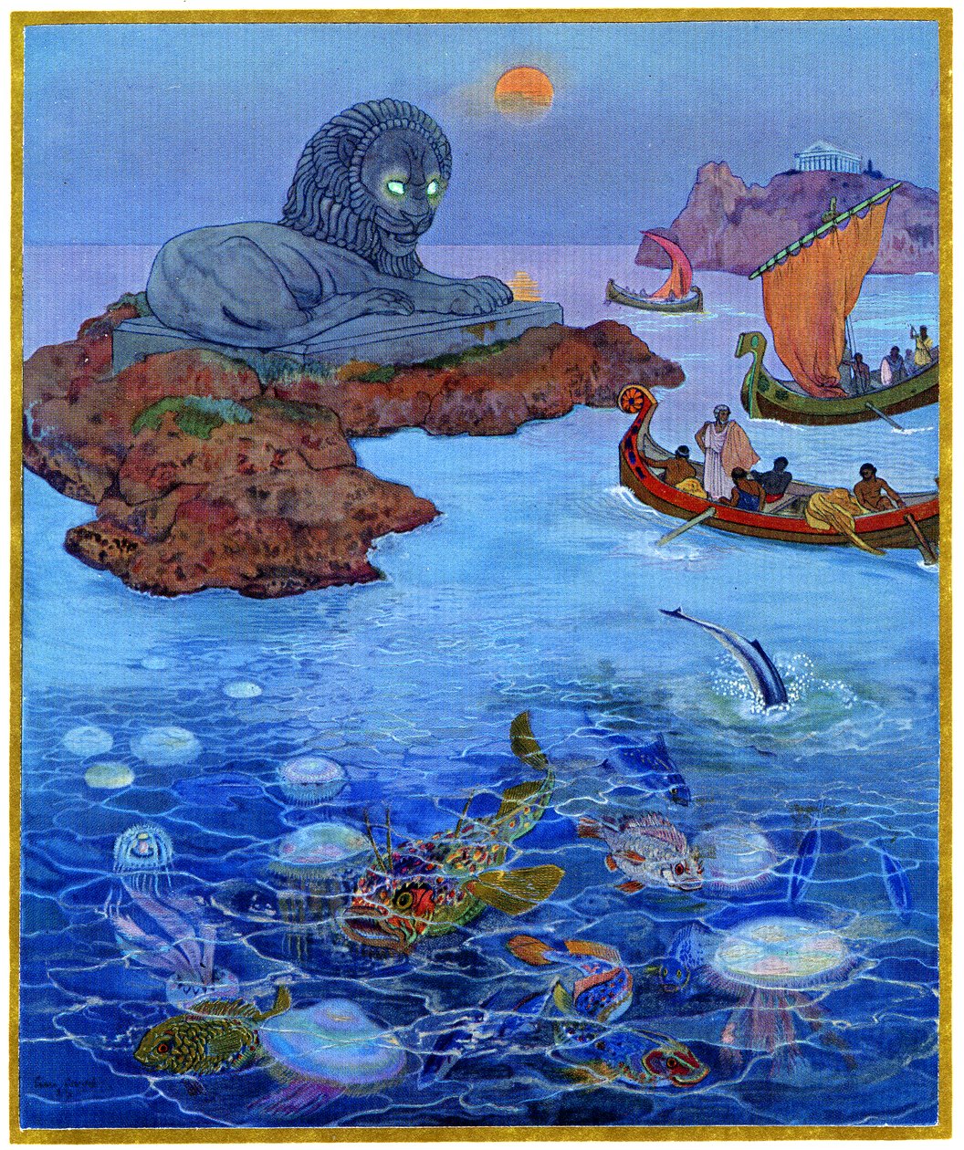 Il leone dagli occhi di smeraldo da Leon Georges Carre