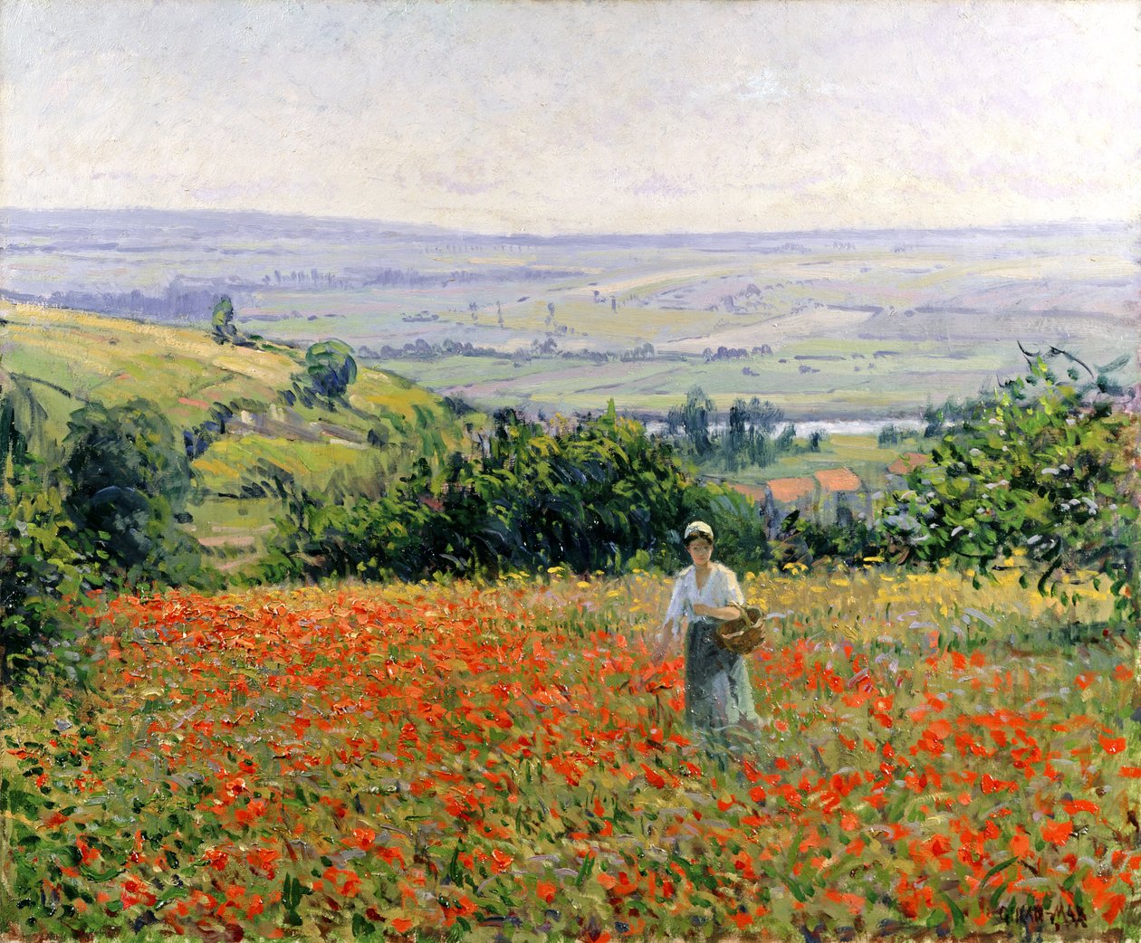 Donna in un Campo di Papaveri da Leon Giran Max