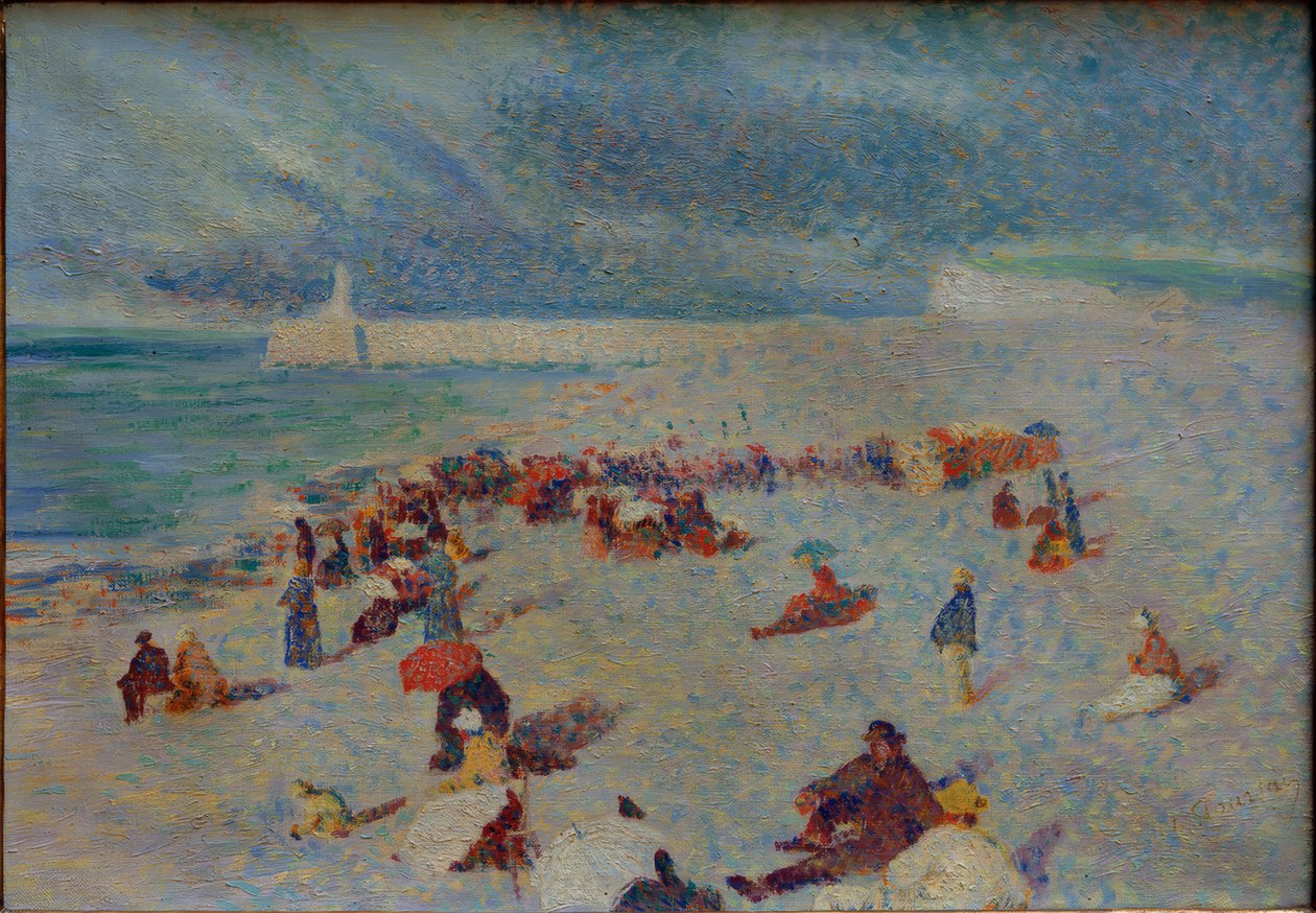 Scena sulla spiaggia da Leon Pourtau