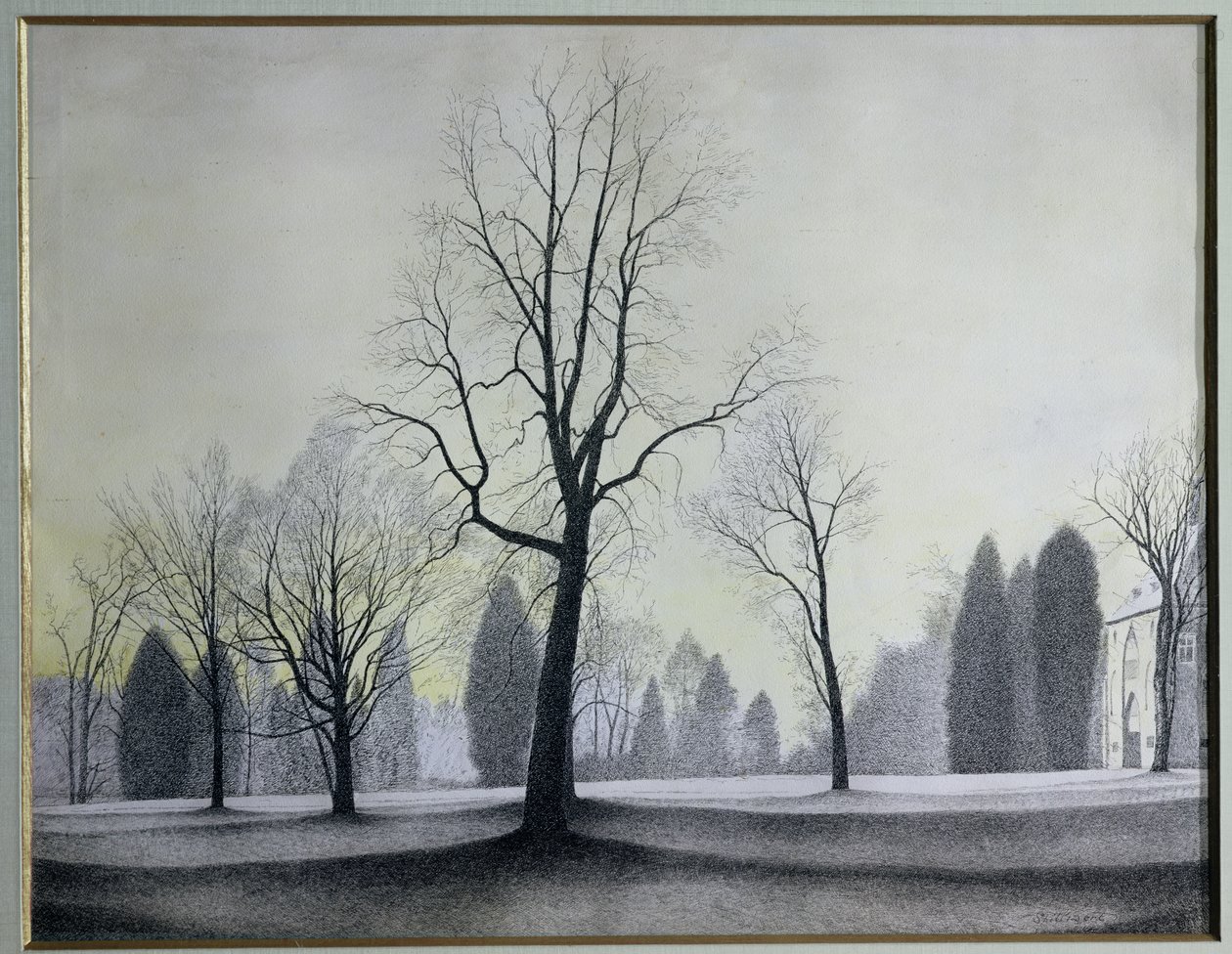 Il parco, alberi da Leon Spilliaert