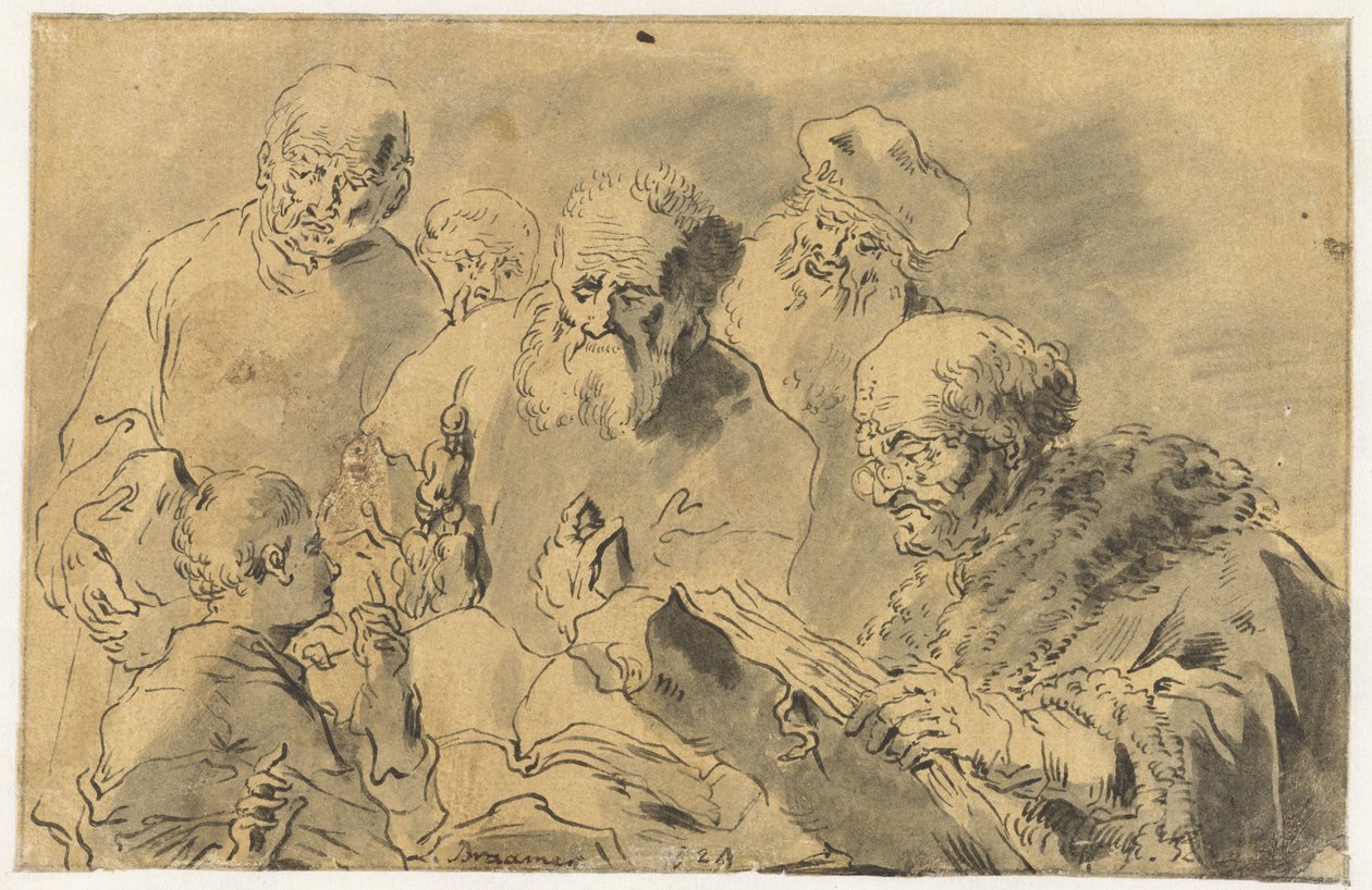 Cristo e gli scribi da Leonaert Bramer