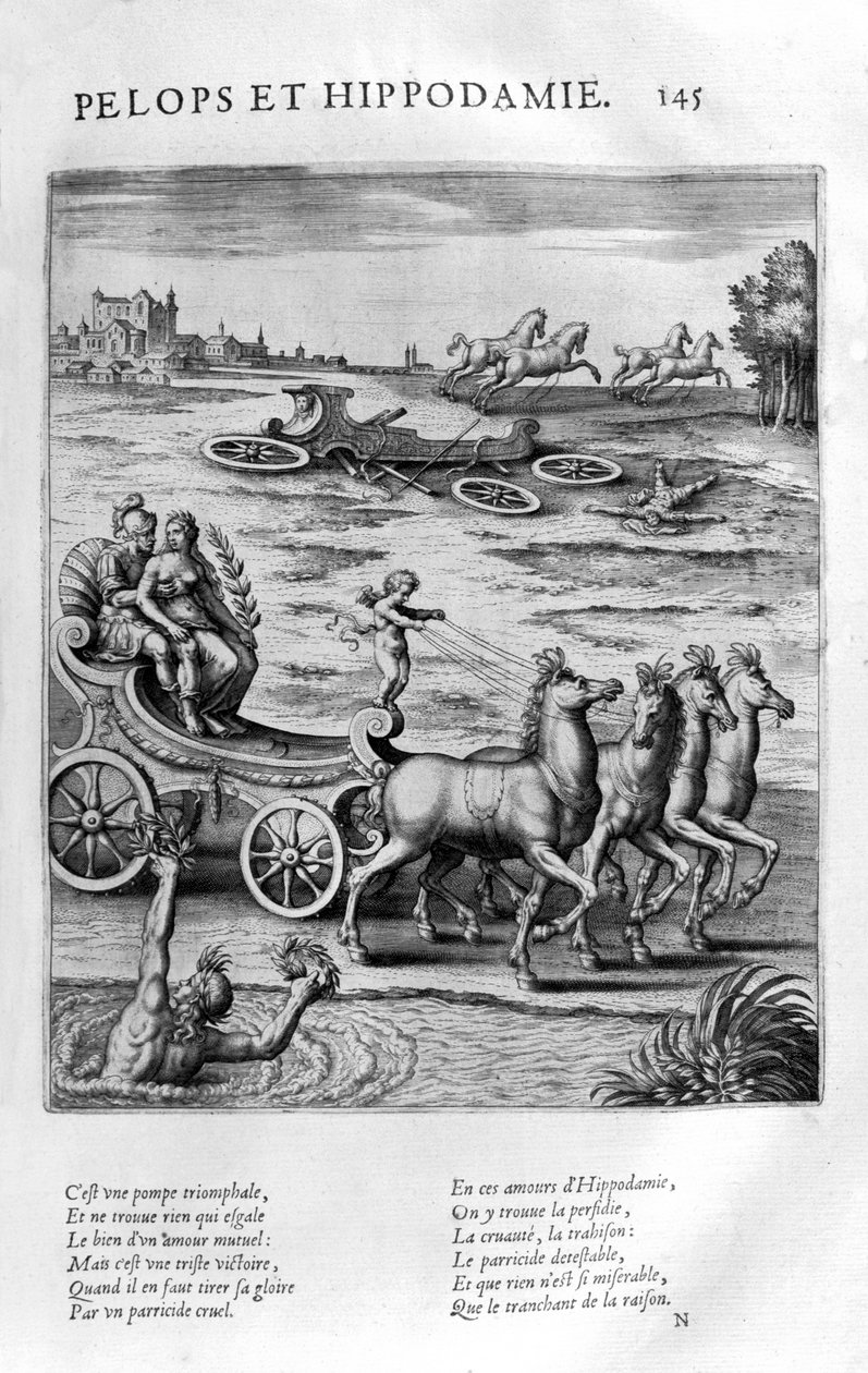 Pelops e Ippodamia, 1615 da Leonard Gaultier