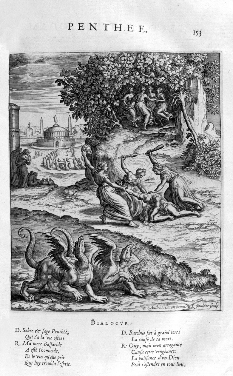 Penteo, 1615 da Leonard Gaultier