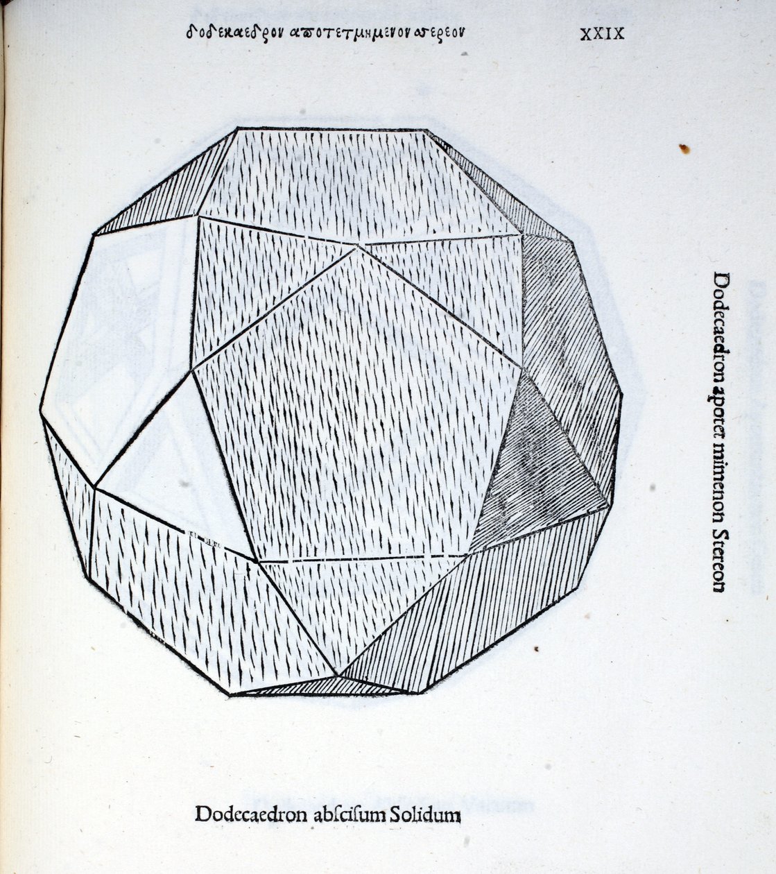 Dodecaedro abscisum solidum, illustrazione da 