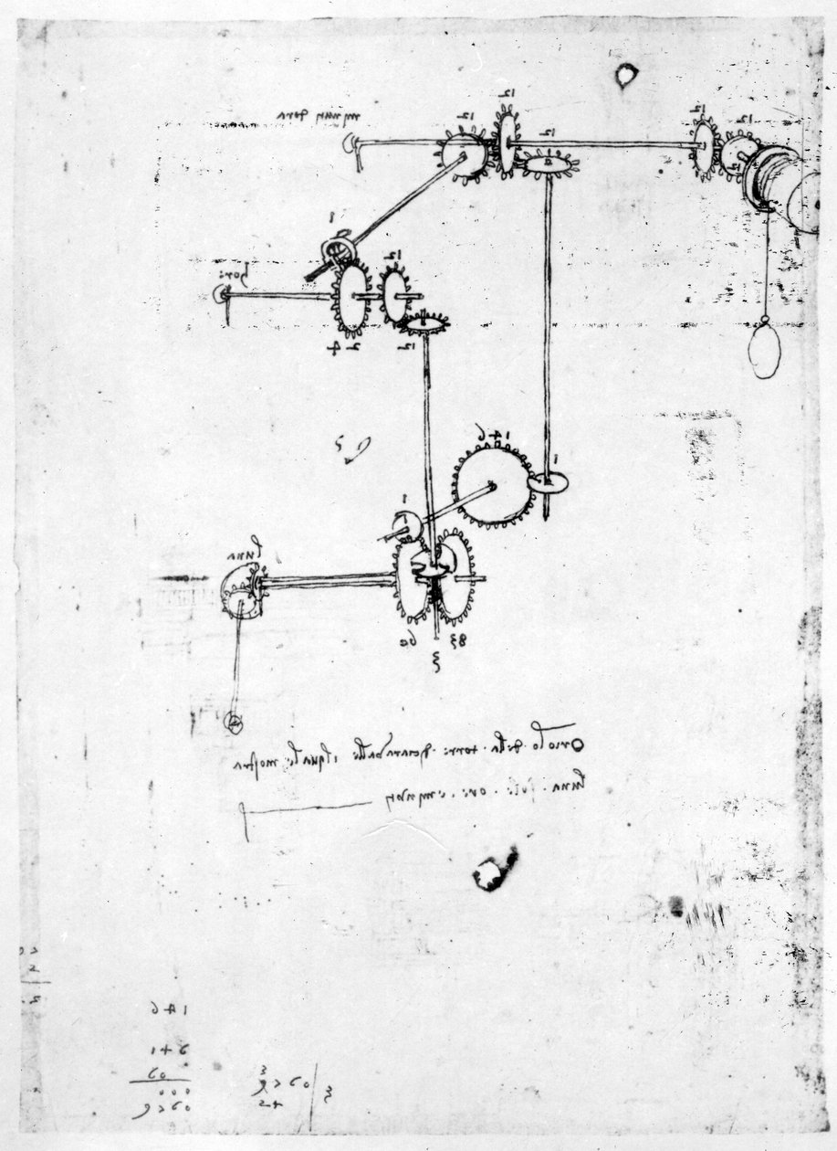 Progetti di macchinari, fol. 399v-b da Leonardo da Vinci