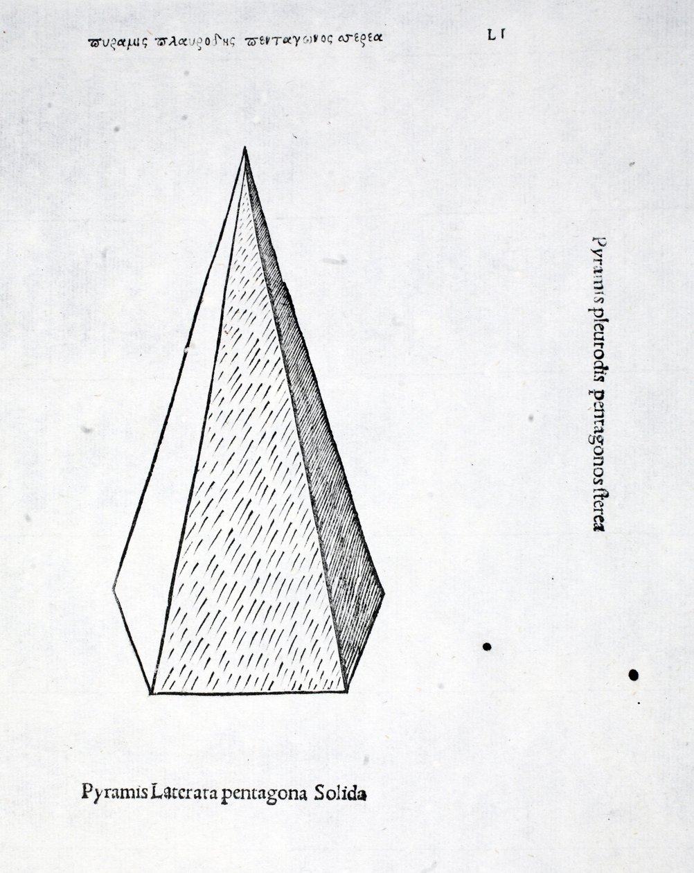 Piramide laterata pentagona solida, illustrazione da 