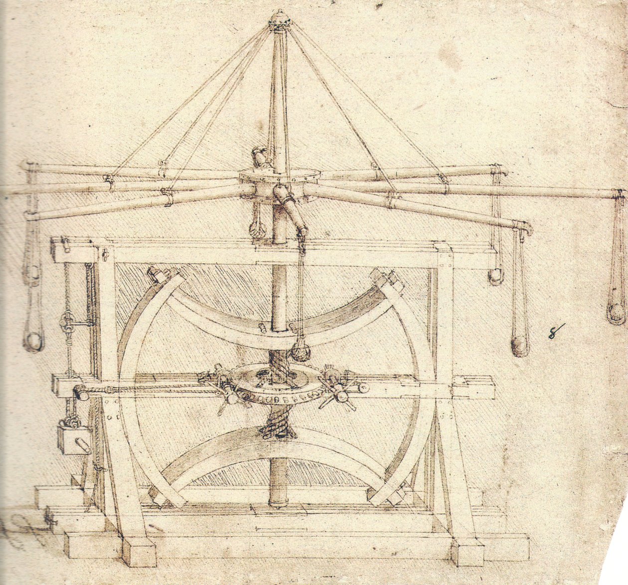 Volano (meccanica) da Leonardo da Vinci