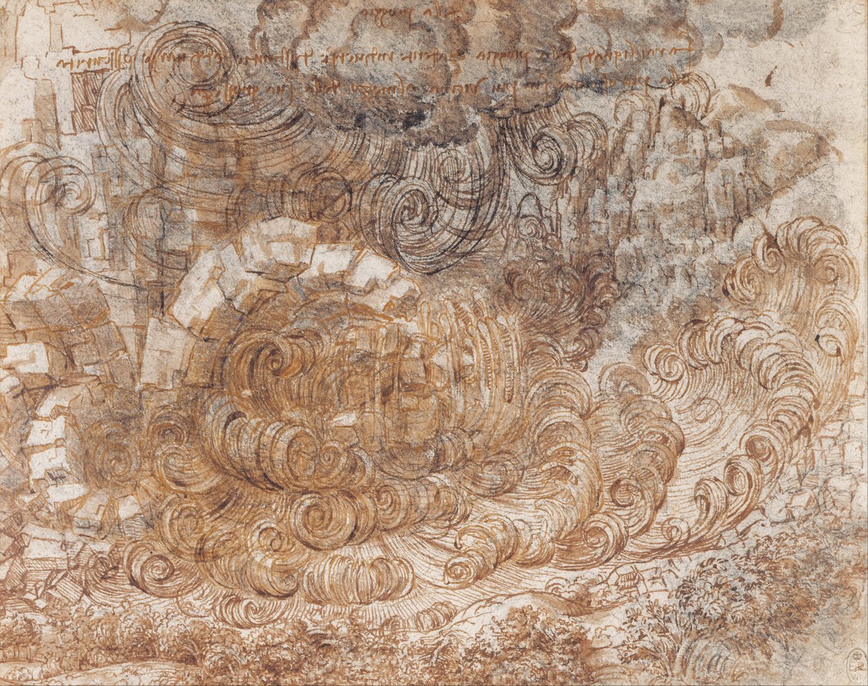 Un diluvio da Leonardo da Vinci