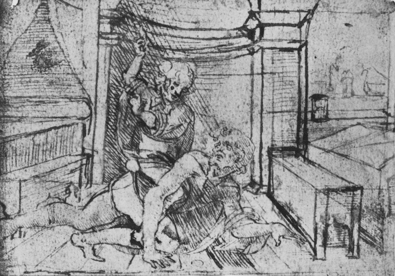 Aristotele e Fillide, c1480 1945 da Leonardo da Vinci