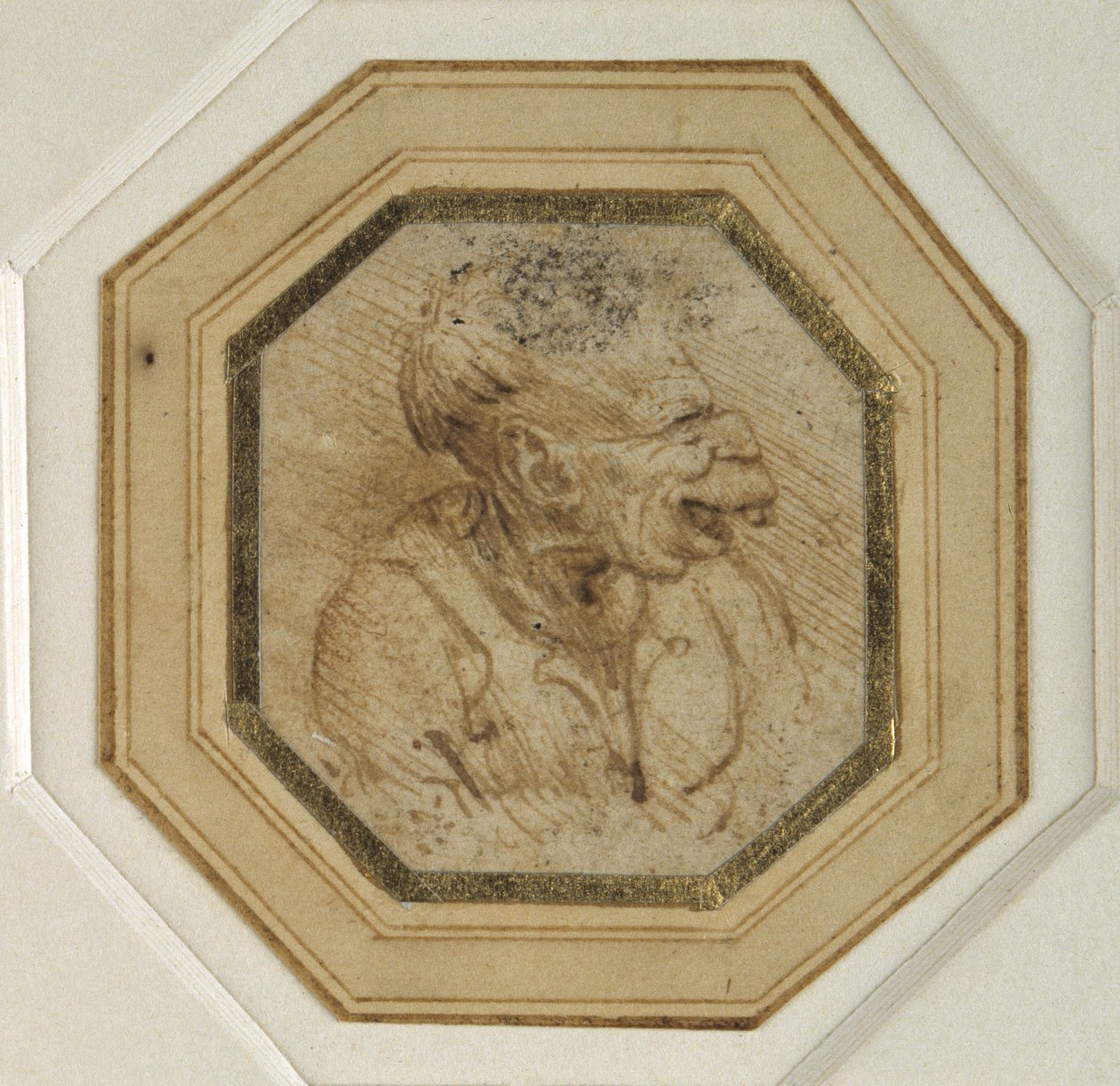 Testa grottesca da Leonardo da Vinci