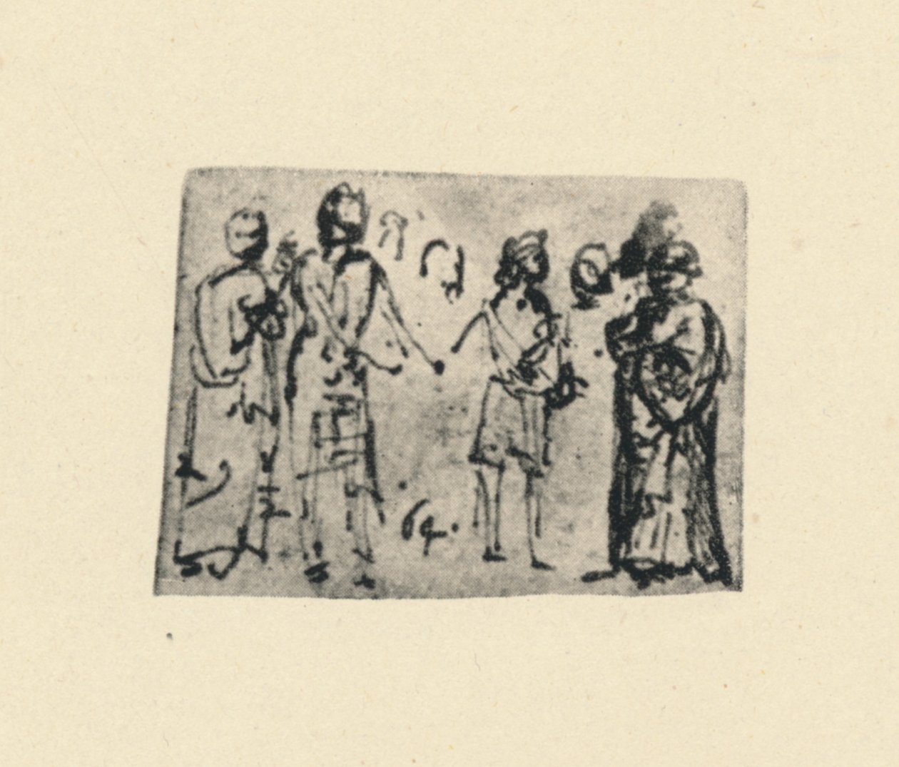 Gruppo di figure da Leonardo da Vinci