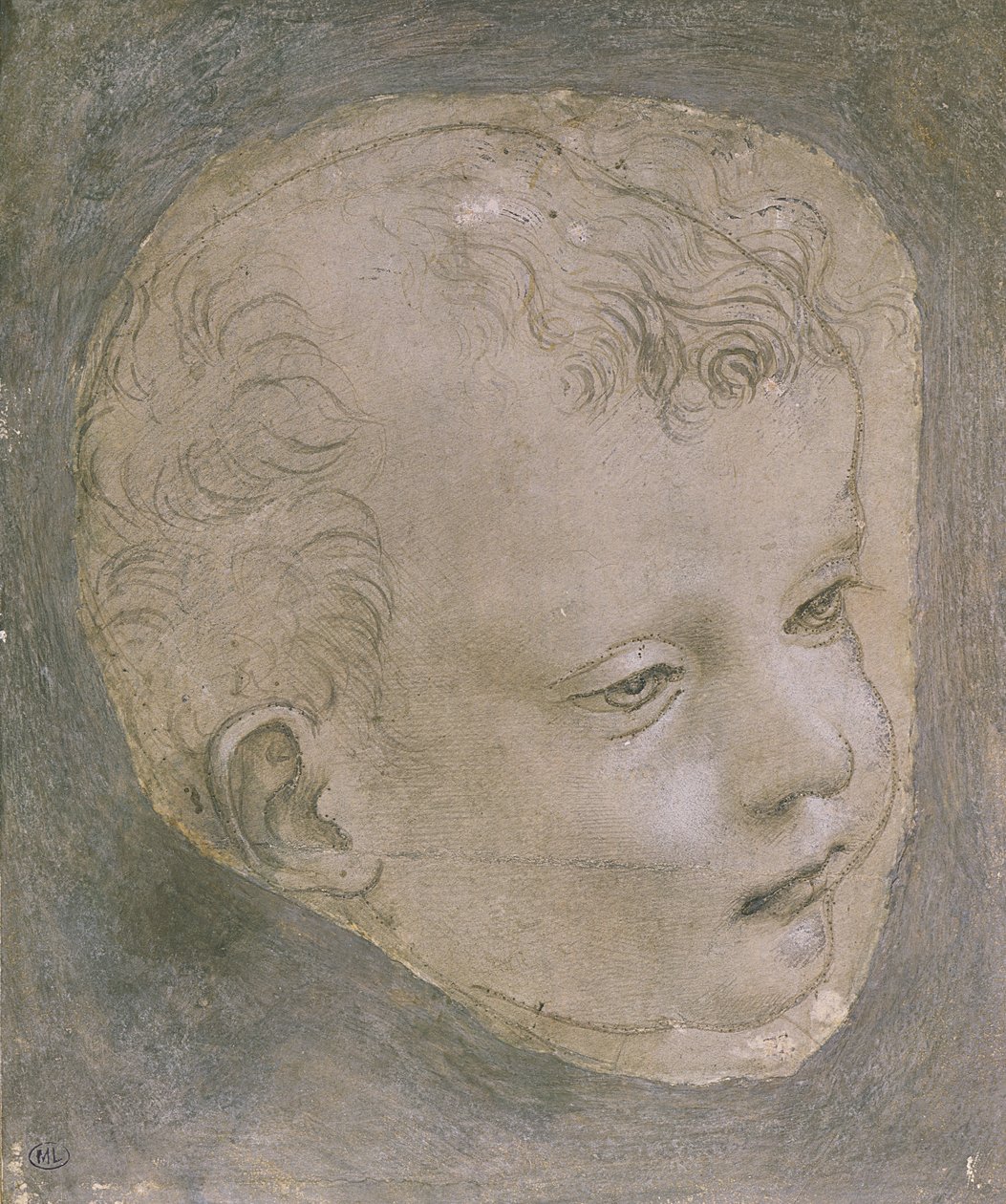 Testa di un bambino da Leonardo da Vinci