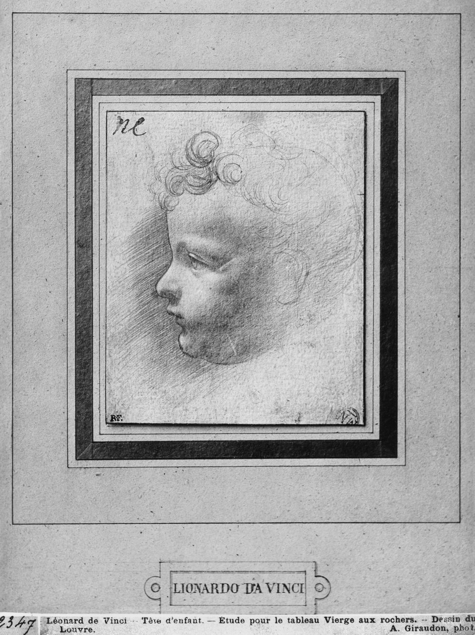 Testa di un bambino da Leonardo da Vinci