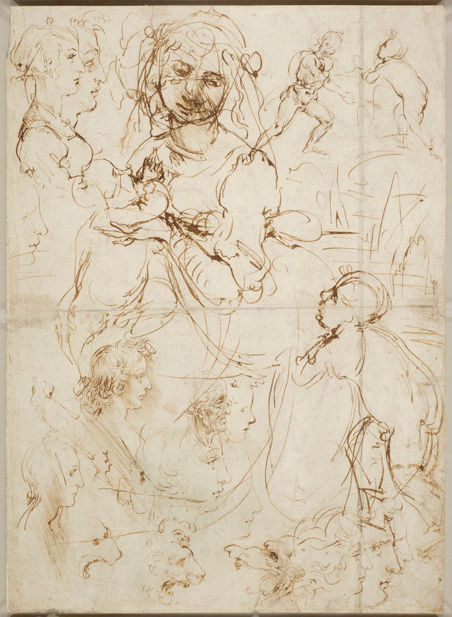 Teste e figure, ca 1478 da Leonardo da Vinci