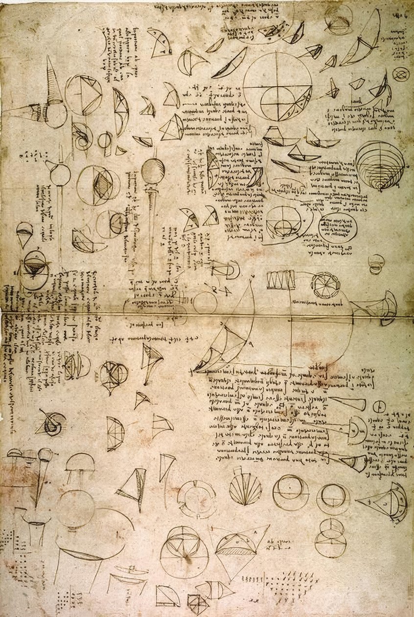 Quadratura del cerchio da Leonardo da Vinci