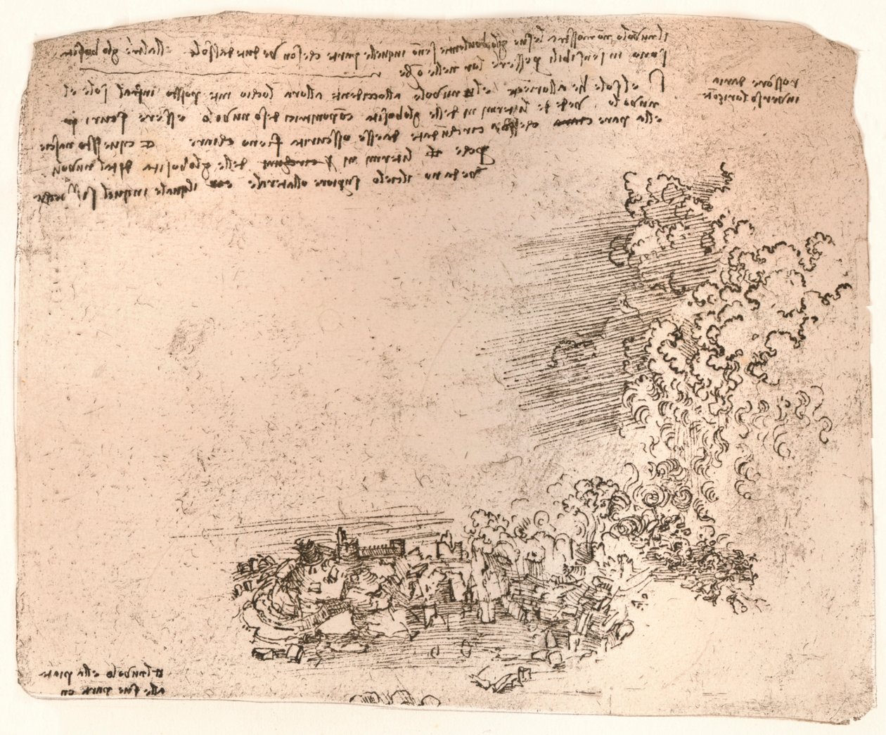 Rappresentazione di fenomeni naturali, c. 1472-c. 1519, 1883 da Leonardo da Vinci