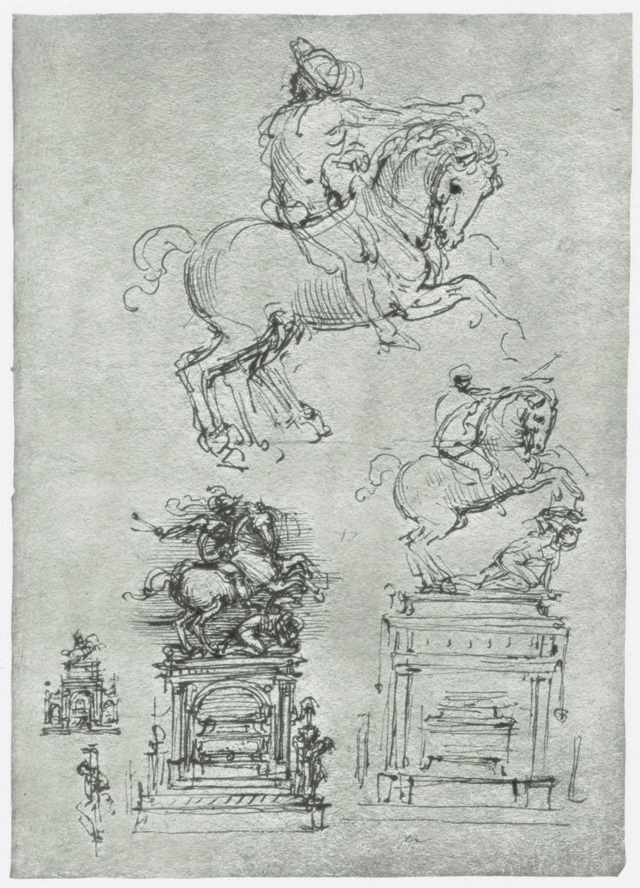 Monumento Trivulzio, c1511 da Leonardo da Vinci