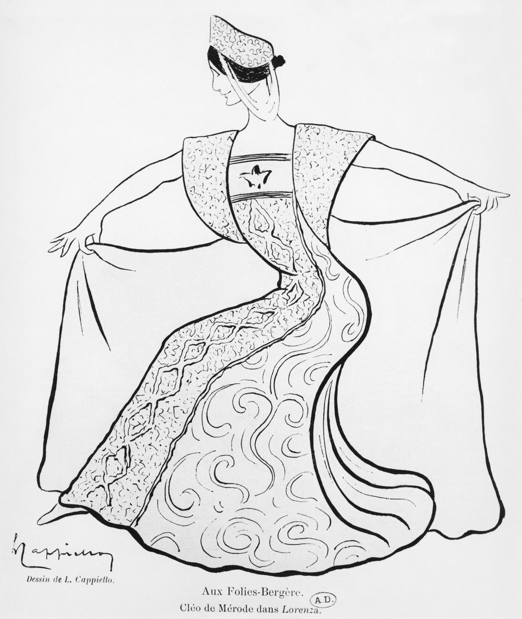 Cleo de Merode nel balletto pantomima 