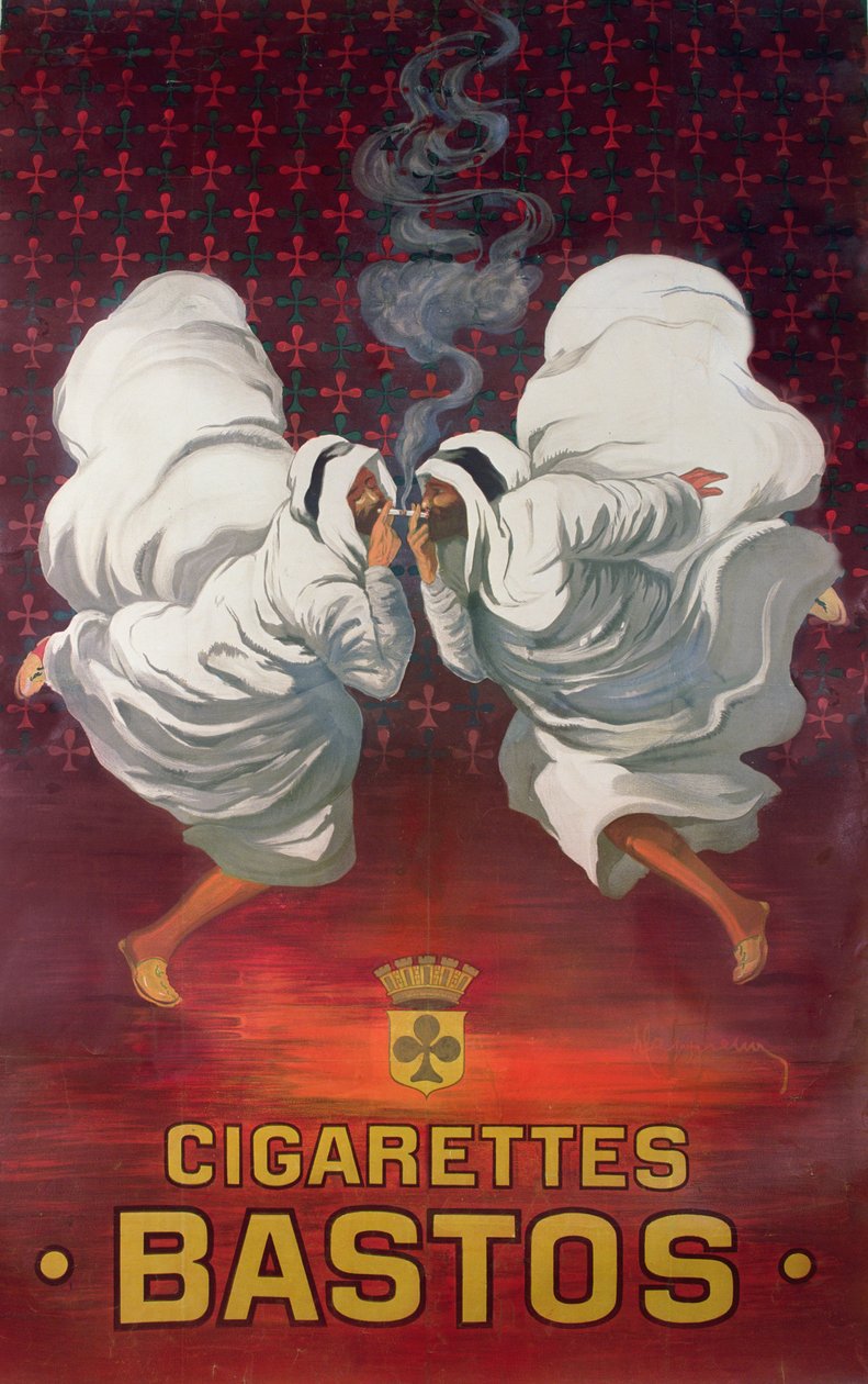Poster pubblicitario del marchio di sigarette, Bastos da Leonetto Cappiello