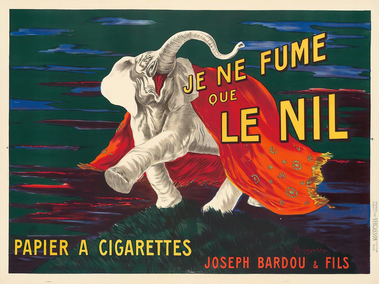 Je ne fume que le Nil, 1912 da Leonetto Cappiello
