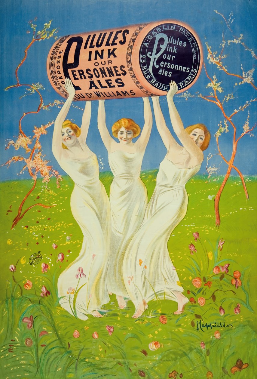 Pilules Pink per persone pallide, 1910 da Leonetto Cappiello