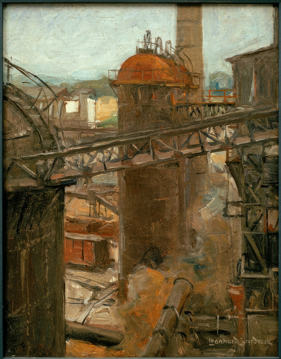 L. Sandrock, vista su un
