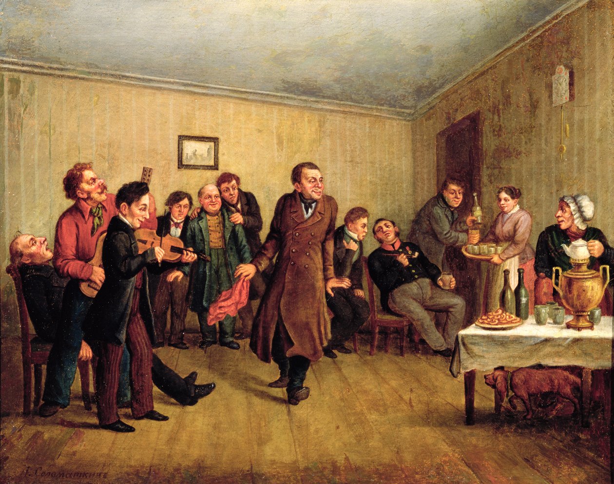 Festa serale di un mercante da Leonid Ivanovich Solomatkin