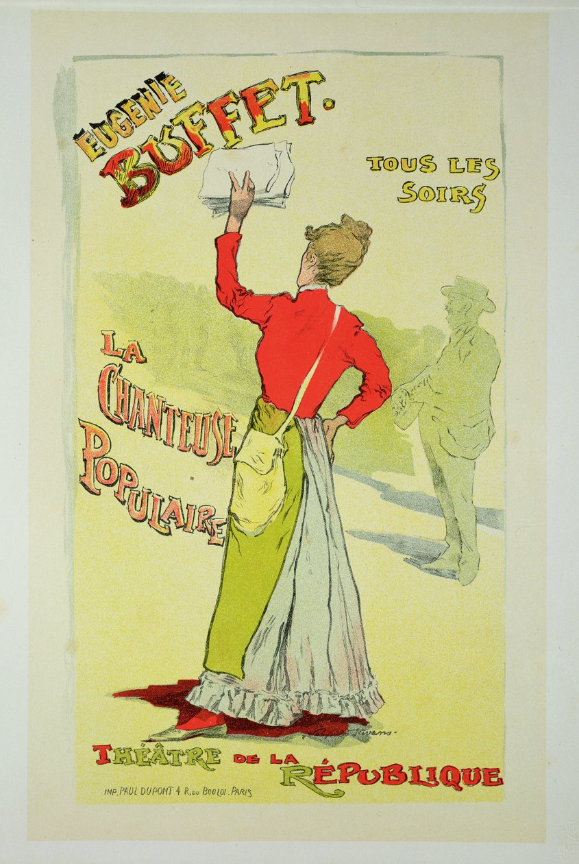 Riproduzione di un poster pubblicitario 