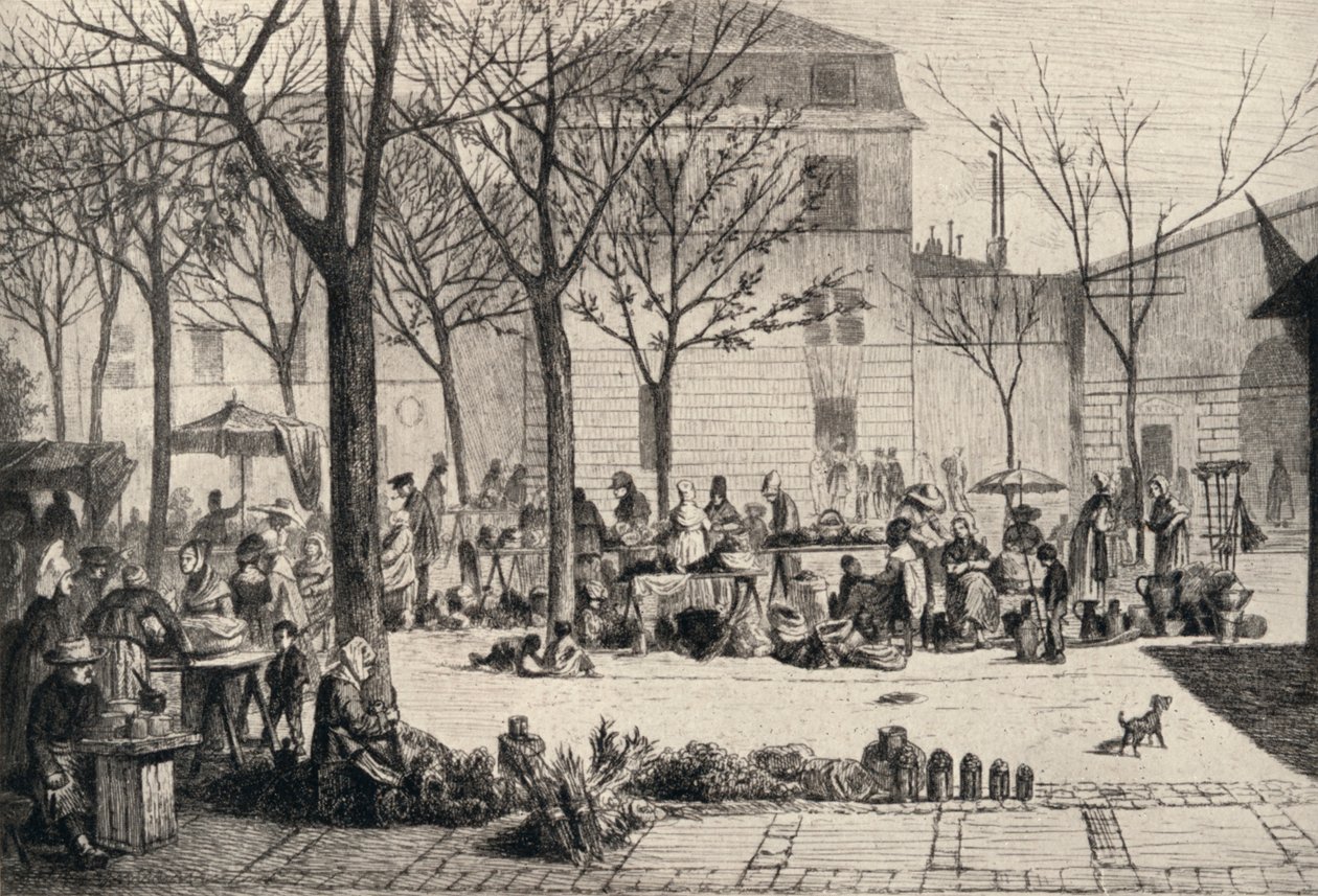 Il Marché des Capucins, 1915 da Leopold Flameng