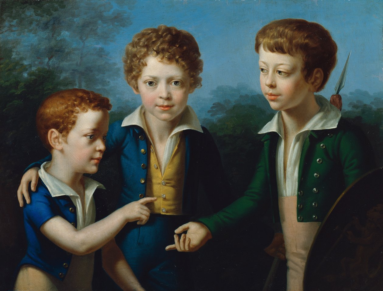 Albert, Moritz e Leopold von Neuwall da Leopold Kupelwieser