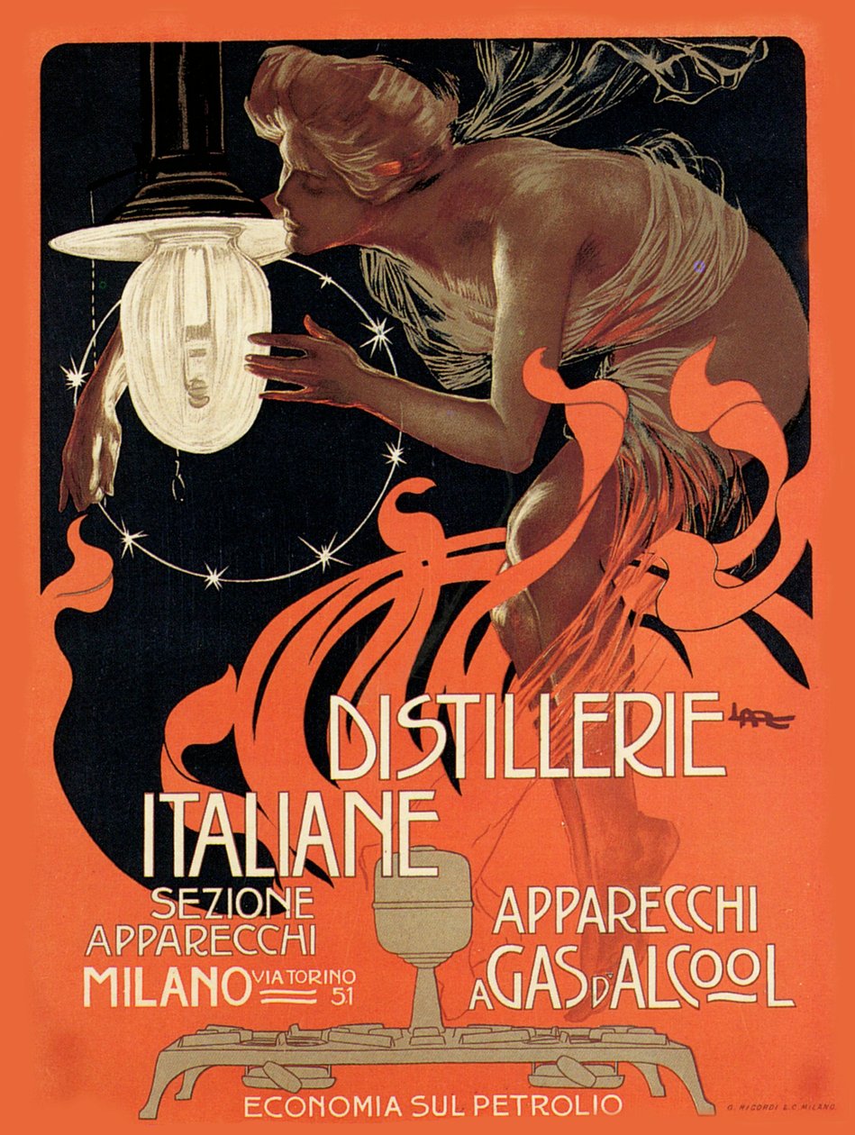 Distillerie Italiane, 1890s da Leopoldo Metlicovitz