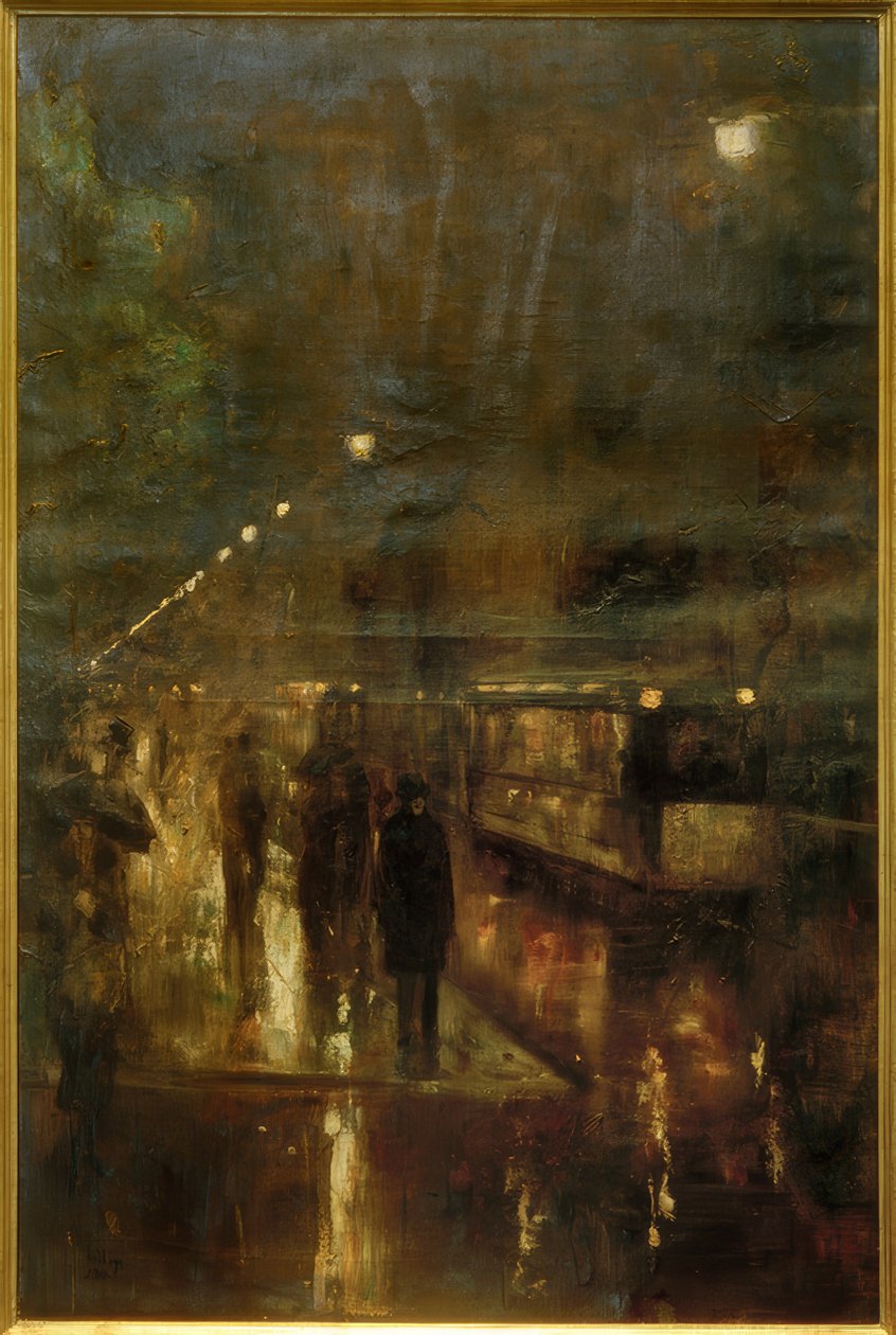 Berlino notturno (Nollendorfplatz) da Lesser Ury