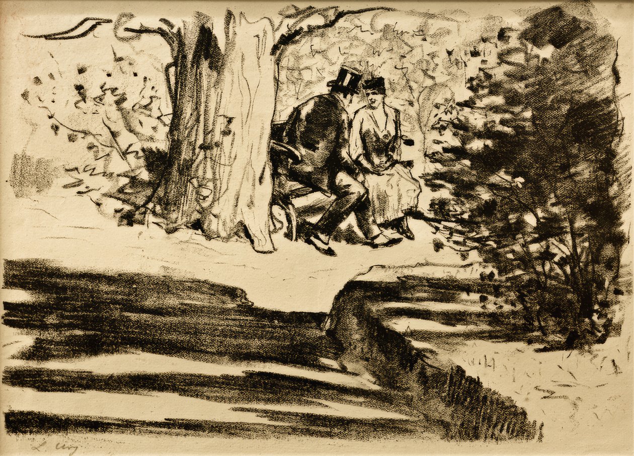 Coppia sulla panchina da Lesser Ury